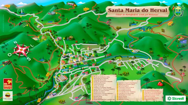 Mapa Turístico Santa Maria do Herval 2021